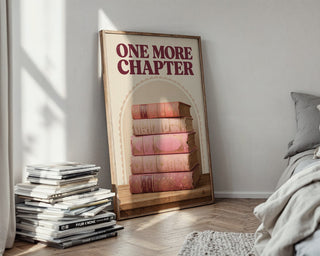 One More Chapter Poster – Retro Library Wall Art Print — styled-wall