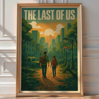 The Last of Us Poster | Retro - Inspired Video Game Wall Art Print | Post - Apocalyptic Fan Decor for Gamers & Collectors | Bold Art - Just Great Posters