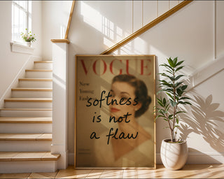 Softness Is Not a Flaw Poster Print - Just Great Posters