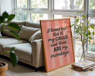 My Circus, My Monkeys Wall Print - Just Great Posters