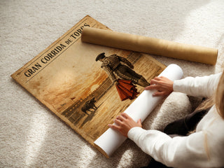 Gran Corrida de Toros Poster – Vintage Spanish Bullfighter Wall Art Print - Just Great Posters