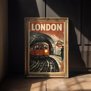 London Underground Poster – Vintage Train Wall Art Print - Just Great Posters