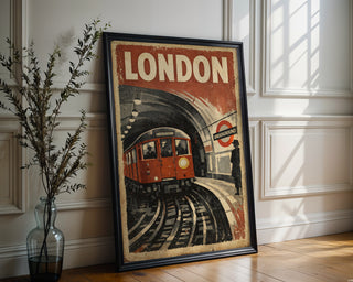 London Underground Poster – Vintage Train Wall Art Print - Just Great Posters