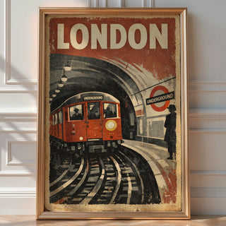 London Underground Poster – Vintage Train Wall Art Print - Just Great Posters