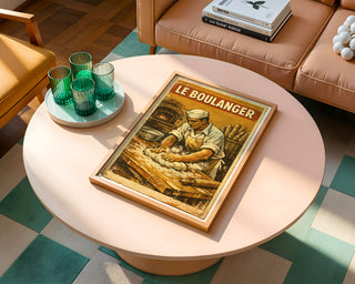 Le Boulanger Poster – Vintage French Bakery Wall Art Print - Just Great Posters