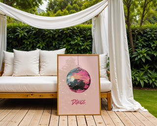 “DANCE.” Disco Ball Poster - Just Great Posters