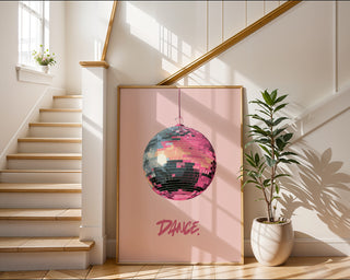 “DANCE.” Disco Ball Poster - Just Great Posters