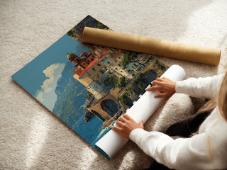 Amalfi Italy Poster – Cliffside Coast Print - Just Great Posters