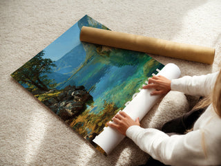 Lake Bohinj Poster – Slovenia Mountain Art - Just Great Posters