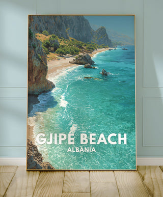 Gjipe Beach Albania Coastal Poster - Just Great Posters