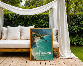 Gjipe Beach Albania Coastal Poster - Just Great Posters