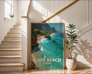 Gjipe Beach Albania Coastal Poster - Just Great Posters