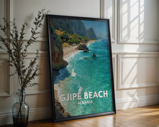 Gjipe Beach Albania Coastal Poster - Just Great Posters