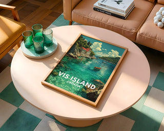 Vis Island Croatia Travel Poster Print - Just Great Posters