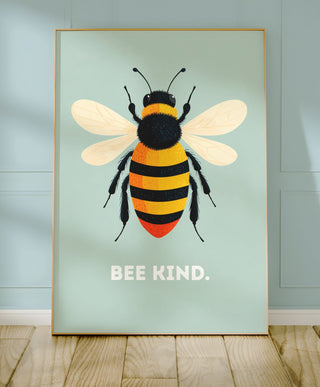 Bee Kind Bumblebee Poster – Positive Wall Art - Just Great Posters