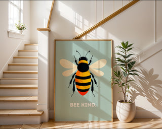 Bee Kind Bumblebee Poster – Positive Wall Art - Just Great Posters