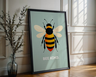 Bee Kind Bumblebee Poster – Positive Wall Art - Just Great Posters