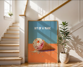Bit of a ’Mare Ice Cream Poster - Just Great Posters