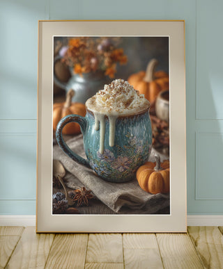 Harvest Cocoa Mug Poster – Whipped Cream & Spice - Just Great Posters