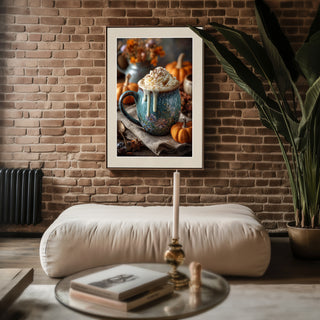 Harvest Cocoa Mug Poster – Whipped Cream & Spice - Just Great Posters