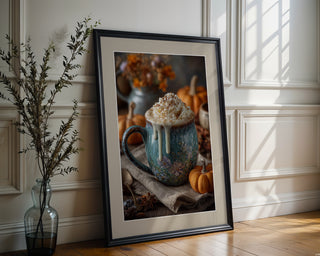 Harvest Cocoa Mug Poster – Whipped Cream & Spice - Just Great Posters