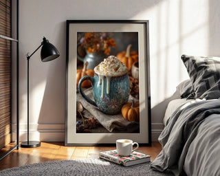 Harvest Cocoa Mug Poster – Whipped Cream & Spice - Just Great Posters