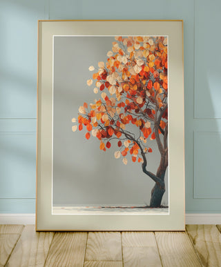 Autumn Glow Tree Poster – Golden Fall Leaves Wall Art - Just Great Posters