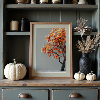 Autumn Glow Tree Poster – Golden Fall Leaves Wall Art - Just Great Posters