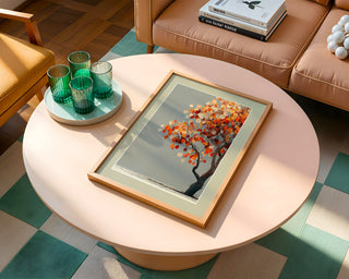 Autumn Glow Tree Poster – Golden Fall Leaves Wall Art - Just Great Posters