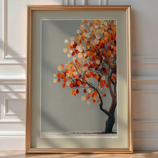 Autumn Glow Tree Poster – Golden Fall Leaves Wall Art - Just Great Posters
