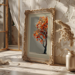 Autumn Glow Tree Poster – Golden Fall Leaves Wall Art - Just Great Posters