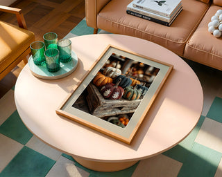 Knitted Pumpkins Poster – Craft - Core Autumn Decor - Just Great Posters