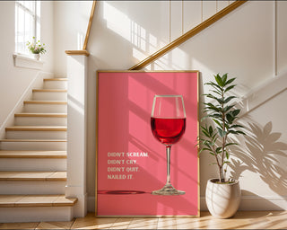 Nailed It Wine Poster - Just Great Posters