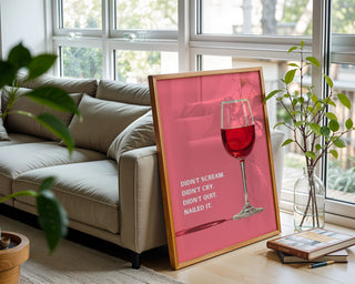 Nailed It Wine Poster - Just Great Posters