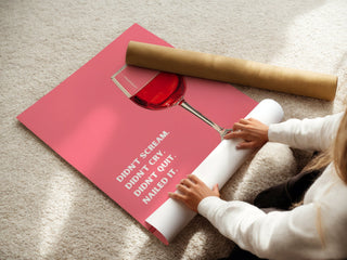 Nailed It Wine Poster - Just Great Posters