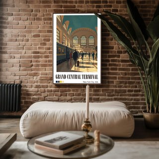 Grand Central Terminal Poster – Vintage - Style NYC Train Station Wall Art - Just Great Posters