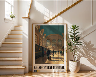 Grand Central Terminal Poster – Vintage - Style NYC Train Station Wall Art - Just Great Posters