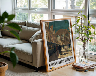 Grand Central Terminal Poster – Vintage - Style NYC Train Station Wall Art - Just Great Posters