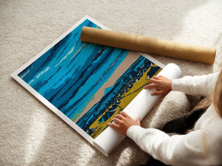 Glastonbury Festival Poster – Worthy Farm Landscape Print, Somerset Wall Art - Just Great Posters