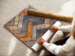 Distressed Parquet Wood Art - Just Great Posters