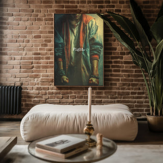 Fight Girl Gritty TV Sci - Fi Style Poster - Just Great Posters