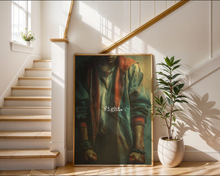 Fight Girl Gritty TV Sci - Fi Style Poster - Just Great Posters