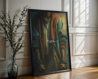 Fight Girl Gritty TV Sci - Fi Style Poster - Just Great Posters