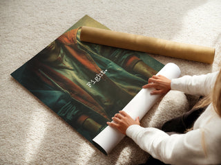 Fight Girl Gritty TV Sci - Fi Style Poster - Just Great Posters