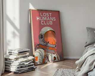 Lost Humans Club Astronaut Poster - Just Great Posters