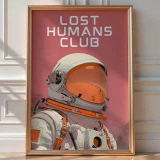 Lost Humans Club Astronaut Poster - Just Great Posters