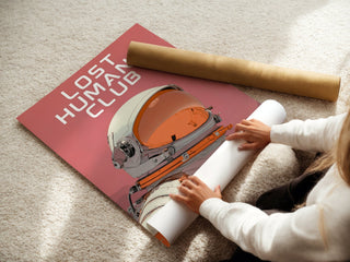 Lost Humans Club Astronaut Poster - Just Great Posters