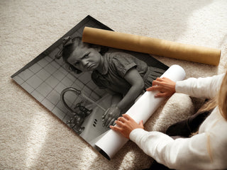 “Wash Your Hands” Vintage Grumpy Kid Poster – Playful Retro Hygiene Art Print - Just Great Posters