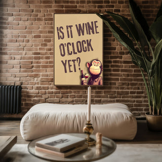 Funny Wine Poster – Cheeky Wall Art for Kitchen, Bar or Wine Lovers - Just Great Posters