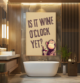 Funny Wine Poster – Cheeky Wall Art for Kitchen, Bar or Wine Lovers - Just Great Posters